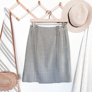 Anthropologie Girls From Savoy Gray Business Casual Skirt